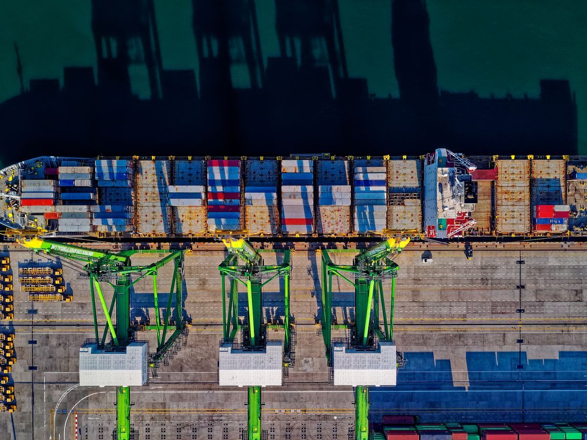 Global sourcing — cargo vessel